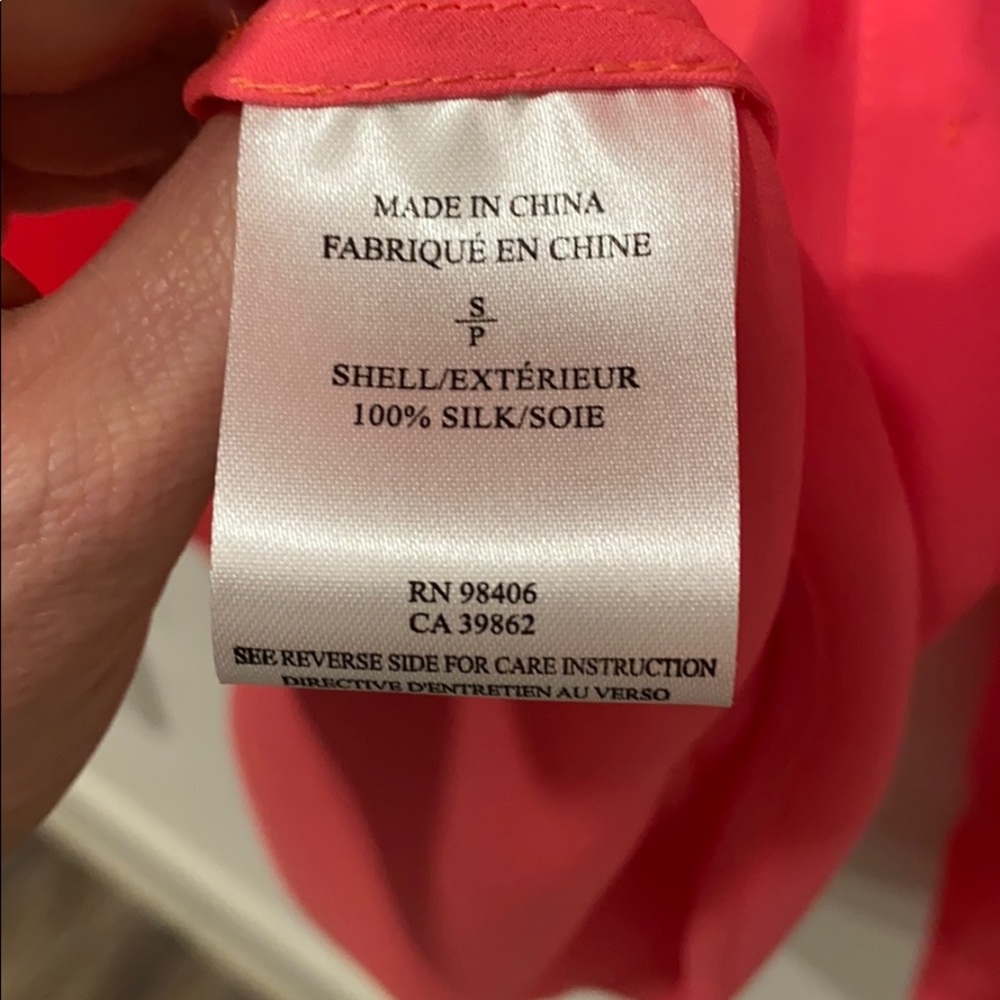 Theory 100% silk long sleeve blouse - Picture 3 of 3